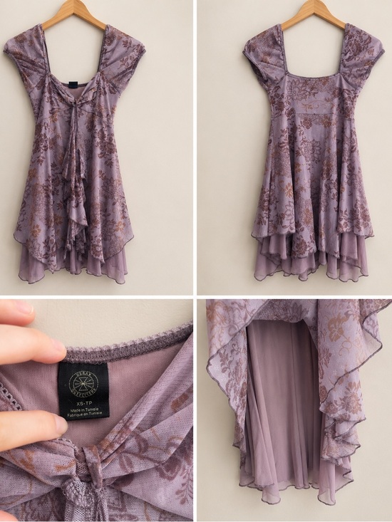 Urban Outfitters Other - Urban Outfitters Chloe Skort Romper Lilac